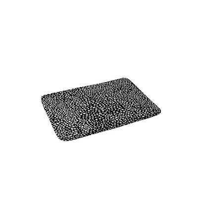 Iveta Abolina La Jardin Noir I Bath Mat Black - Deny Designs