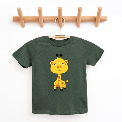 The Juniper Shop Giraffe Colorful Toddler Short Sleeve Tee