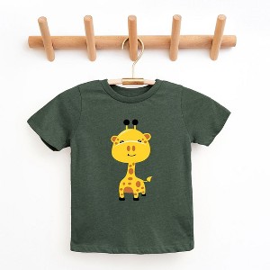 The Juniper Shop Giraffe Colorful Toddler Short Sleeve Tee - 1 of 2