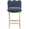 Meridian Furniture,Shaw Chenille Fabric Upholstered Counter Stool - 2 of 4