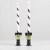 Transpac Dolomite Frankenstein Candle Holders Set of 2 Multicolor Ceramic Halloween Decor for Tabletop and Mantel - 2 of 4