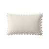 Linen Classique, Embroidered Medallion Reversible Decorative Pillow, Natural  Single Pack - 2 of 3