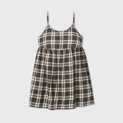 plus size black and white checkered dress