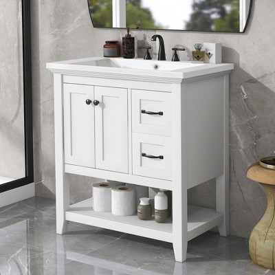 Target bathroom vanity with sink discount