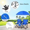 SKONYON 2-Person All-in-One Camping Chair System with Adjustable Canopy & Built-In Cooler - 4 of 4