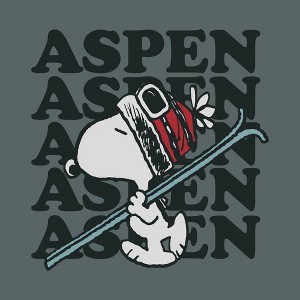 Men's Peanuts Aspen Short Sleeve Graphic T-Shirt - Balsam Green - 1 of 4