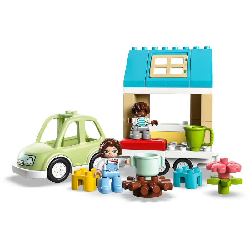 LEGO DUPLO Town Family House on Wheels Toy with Car 10986, 3 of 8