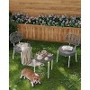 3-Piece Patio Bistro Set, Outdoor Rattan Chairs & Glass Top Table - All-Weather PE Wicker Furniture for Balcony, Garden, or Backyard - 2 of 4