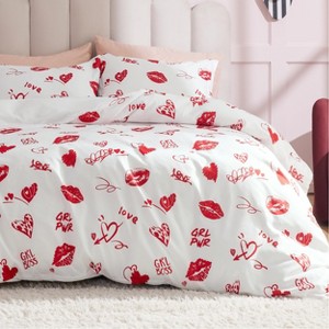 Bedsure | 2-3 Pcs Marilyn Monroe Reversible Patterned Duvet Cover Set - 1 of 4