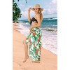 HAPPY BAY Women's Vacation Summer Wraps Party Bikinis Swim Cover Ups Swimwear Skirt Pareos Sarong Coverups Beach Pareo Cover-Up One Size Multi, Floral - 2 of 4