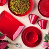 Certified International (Set of 4) 9" Berry Red Christmas Dessert Plates - 4 of 4