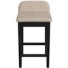 Maydena Counter Height Barstool Black - Hillsdale Furniture: Non-Swivel, Wood Legs, Polyester Upholstery - 4 of 4