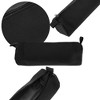 Unique Bargains Solid Color Round Stationery Bags with Zipper for Teen Office - 3 of 4
