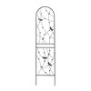 MAYEERTY 2 Pack Metal Garden Trellis 86.7 x 19.7 Inch Rustproof Climbing Plants Support Dragonfly Deco Black Outdoor Flower - 4 of 4