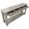 PAGED Modern Console Table with 4 Storage Drawers and Bottom Shelf, 63 inch Rectangle Entryway Table for Living Room,Hallway - 4 of 4