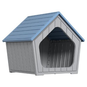 CAVINAS  Pet Crate for Cats,Wooden Pet House with Tool-Free Assembly & Durable Construction,Blue - 1 of 4