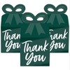 Big Dot of Happiness Emerald Elegantly Simple - Square Favor Gift Boxes - Guest Party Favors Bow Boxes - Set of 12 - 2 of 4