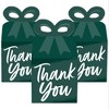 Big Dot of Happiness Emerald Elegantly Simple - Square Favor Gift Boxes - Guest Party Favors Bow Boxes - Set of 12 - image 2 of 4