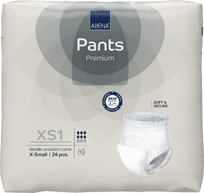 Abena Pants, Premium Protective Underwear, Level 1 Moderate Absorbency (X-Small To XX-Large)