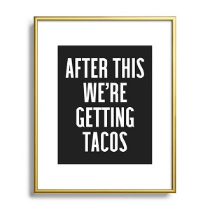 EnvyArt Getting Tacos Metal Framed Art Print - Deny Designs - 1 of 3
