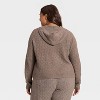 Women's Cashfeel Cable Knit Hooded Pullover Sweater - Auden™ - 2 of 3
