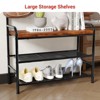 Narrow Entryway 4-in-1 Hall Tree with Shoe Storage Bench, Coat Rack Shelves with 8 Hooks, Hanging Bar - 4 of 4