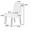 NicBex Set of 2 Dining Chair with Tufted Button Back & Wood legs for Living Room - 3 of 4