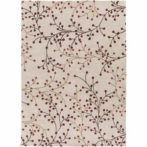 Hauteloom Rectangle Area Rug   Burgundy - 1 of 4
