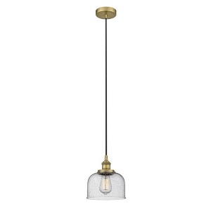 Bell - 1 Light Cord Hung Mini Pendant In Modern Style-9.5 Inches Tall and 8 Inches Wide - 1 of 1