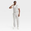 Houston White Adult Houndstooth Suit Vest - Gray - 3 of 3