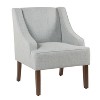 Classic Solid Swoop Arm Accent Chair - Homepop - 2 of 4