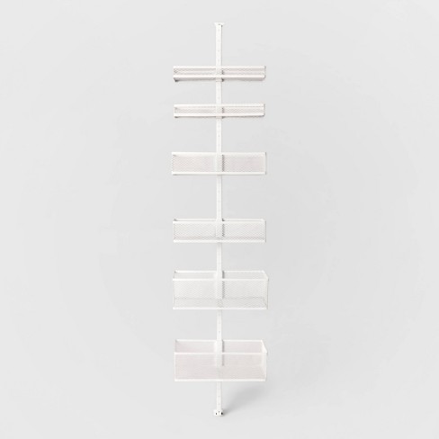 White 3-Tier Over-the-Door Kitchen Organizer with Hooks