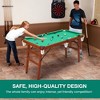 Garvee 4.5 ft Folding Billiards Table Pool Game Table with 2 Cue Sticks 16 Balls Triangle Chalk for Kids and Adults, Green - 4 of 4