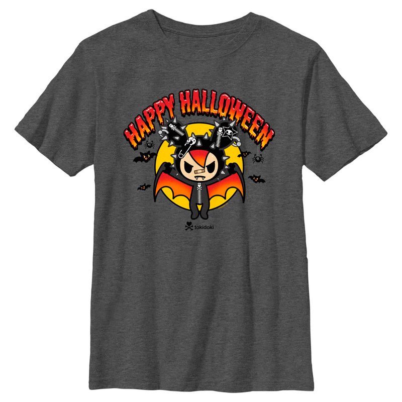 Boy's Tokidoki Happy Halloween Cactus Rocker T-Shirt, 1 of 6