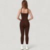 Anna-Kaci Active Women's High Waist Crossover Lounge Leggings with Full Length Slim Fit and Flattering Waistband - 4 of 4