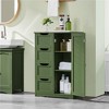 Yaheetech Wooden Bathroom Floor Cabinet with 4 Drawers - 2 of 4