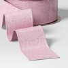 18’ Christmas Premium Ribbon Pink with Glitter - Wondershop™ - 3 of 3