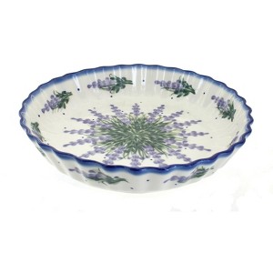 Blue Rose Polish Pottery 52D WR Unikat Pie Plate - 1 of 1
