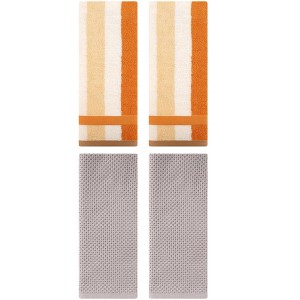 REGALWOVEN 4 Pcs Bathroom Hotel and Spa Waffle Cotton Hand Towels - 1 of 4