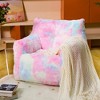 Itopfox Faux Fur Bean Bag Chair with Filling, Comfy Sofa for Teens & Adults, Perfect for Bedroom, Living Room, Reading - Rainbow - 3 of 4