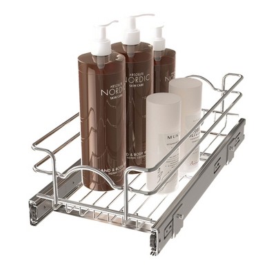 Rev-a-shelf 14 Pull Out Kitchen Cabinet Storage Organizer Slide Out Pantry  Spice Rack With Adjustable Shelves For 14.5 W Cabinet Opening, 448-bc-14c  : Target