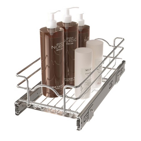 Rev-A-Shelf Pull Out Wall Storage Organizer for Kitchen Cabinets, Sliding  Door Mounted Spice Rack with 3 Adjustable Shelves, Maple Wood, 4ASR-18