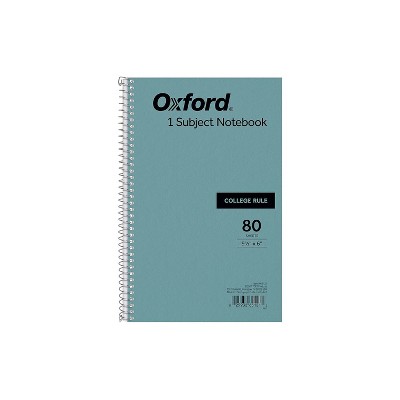 Oxford 1-Subject Notebook 6" x 9.5" College Ruled 80 Sheets 811169