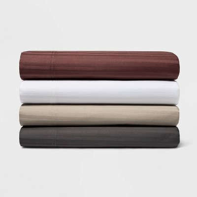 400 Thread Count Damask Solid Sheet Set - Threshold™