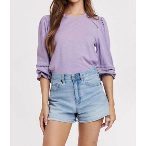 Women's Destiny Quarter Sleeve Eyelet Top - Another Love - 1 of 4