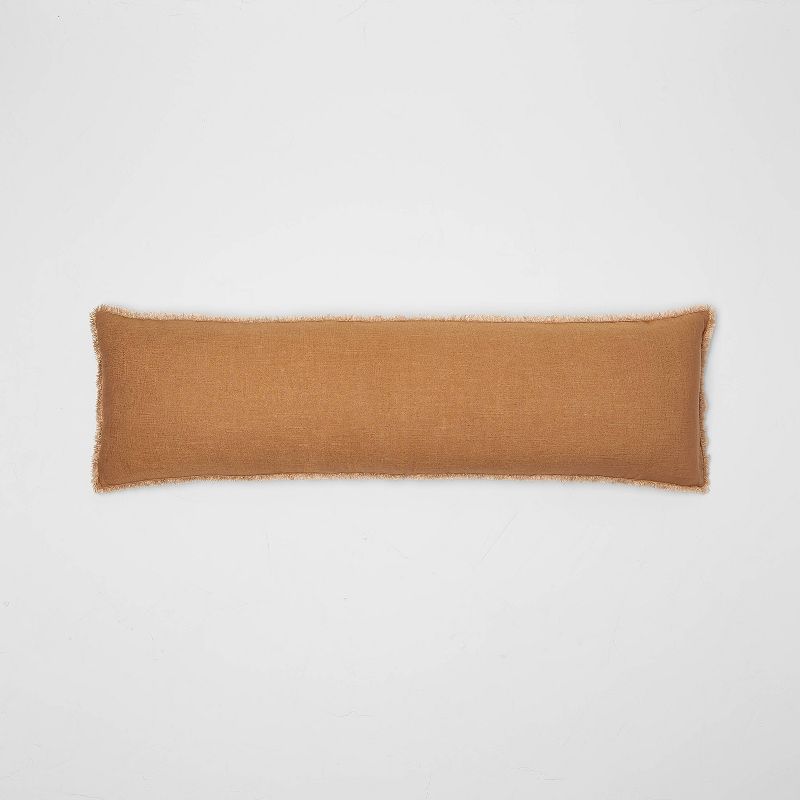 Lumbar Heavyweight Linen Blend Throw Pillow - Casaluna™, 1 of 12