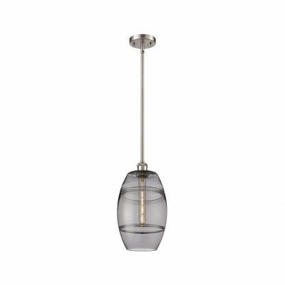 Vaz - 1 Light Stem Hung Mini Pendant In Industrial Style-9.88 Inches Tall and 8 Inches Wide