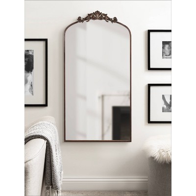 Arendahl Bronze Full Length Baroque Arch Wall Mirror