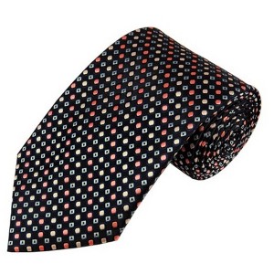Men's Geometric 3.35 Inch Wide And 58 Inch Long Woven Neckties - 1 of 4