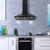 Cosmo COS-63175S-BK-DL 30 in. Vista Collection 380 CFM Ductless Wall Mount Range Hood, Touch Controls, LED Lights, Matte Black - 2 of 4
